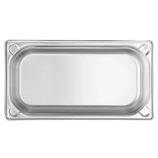 HENDI Gastronorm container – versterkte hoeken – 2,5L – roestvrij staal – 65 mm hoog