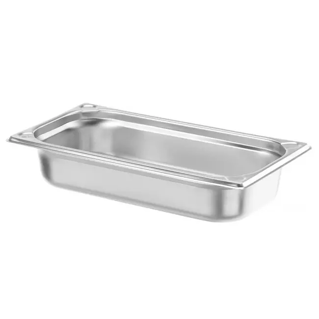 HENDI Gastronorm container – versterkte hoeken – 2,5L – roestvrij staal – 65 mm hoog