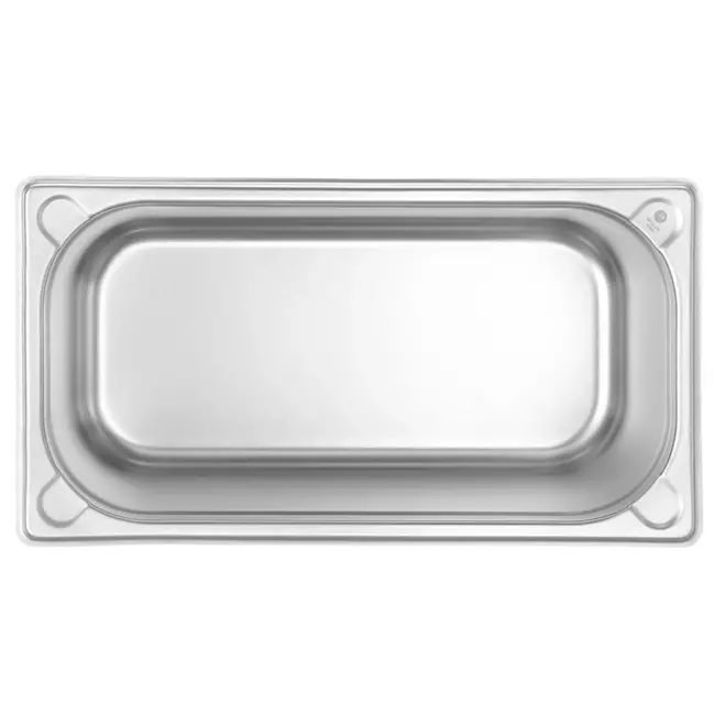HENDI GN container – 1/3 maat – 5,7L – 150mm hoog – roestvrij staal – versterkte hoeken