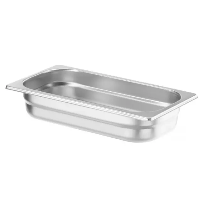 HENDI Gastronormbak 1/3 – 2,5L – Hoogwaardig roestvast staal – Stapelbaar – Eenvoudig te reinigen