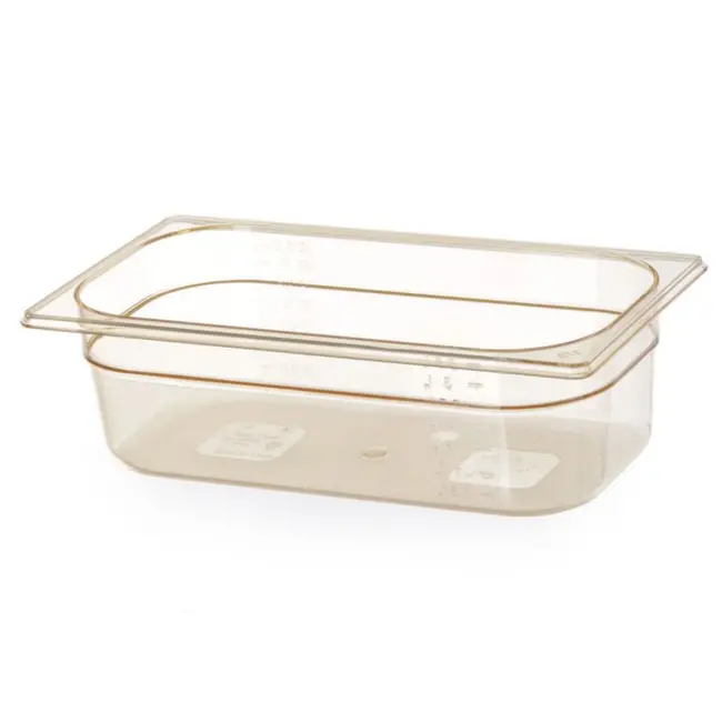 HENDI Gastronorm bak – hoge temperatuurbestendigheid – 1,7L – transparant – 265x162x65 mm