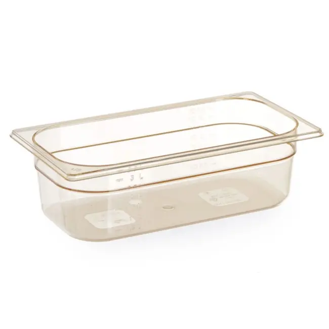 HENDI Gastronorm bak – hoge temperatuurbestendigheid – 1,7L – transparant – 265x162x65 mm