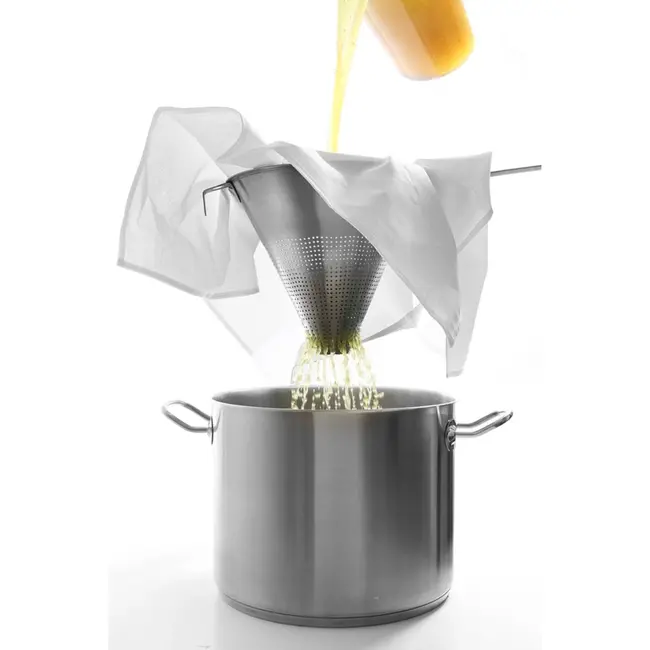 HENDI Puntzeef – Metalen – Roestvast staal – Vaatwasmachinebestendig – 435x235x220 mm