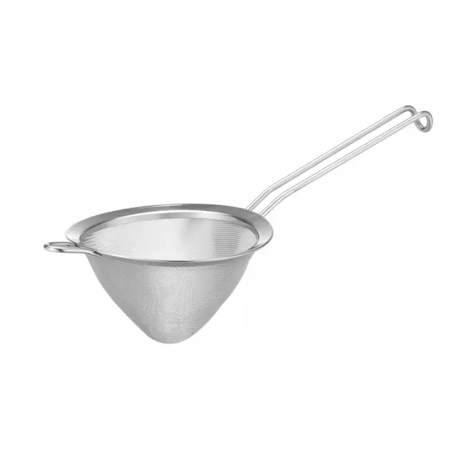 HENDI Puntzeef – Fijn gaas – Metalen draadgreep – 360x160x105 mm – Vaatwasmachinebestendig