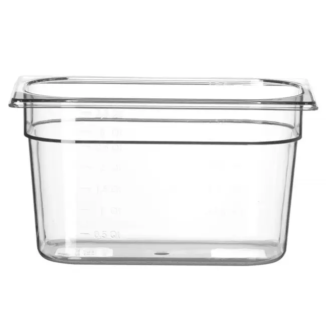 HENDI Gastronorm container – polycarbonaat – 4L – transparant – 265x162x150 mm