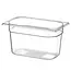 Hendi Gastronorm container - polycarbonaat - 4L - transparant - 265x162x150mm