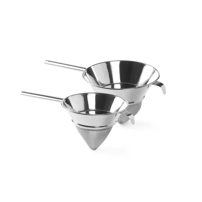 HENDI Puntzeef – Fijn gaas – Roestvast staal – 460x205x170 mm – Vaatwasmachinebestendig