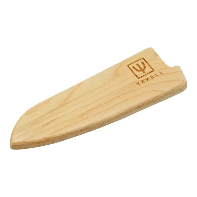 Yaxell Katana Mesbeschermer voor Universeelmes 12 cm – Esdoornhout – Magnetische Schede