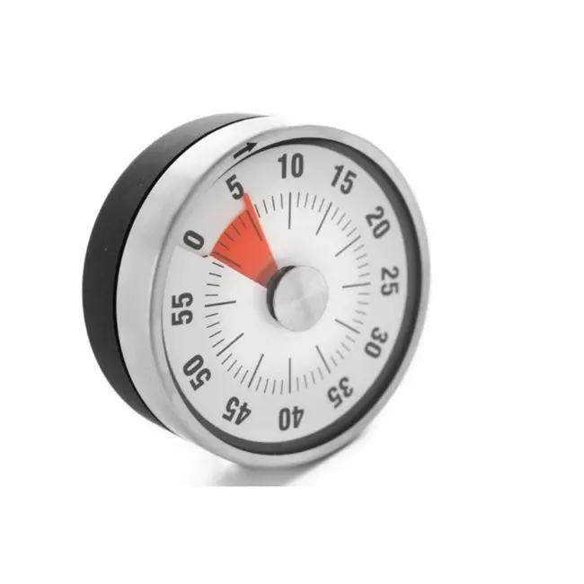 HENDI Analoge keukenwekker – magnetische achterzijde – goed afleesbaar – ⌀80x(H)30mm