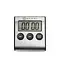 HENDI Digitale keukenwekker – met standaard en magneet – 99 min. 59 sec. timer – 65x70x17 mm