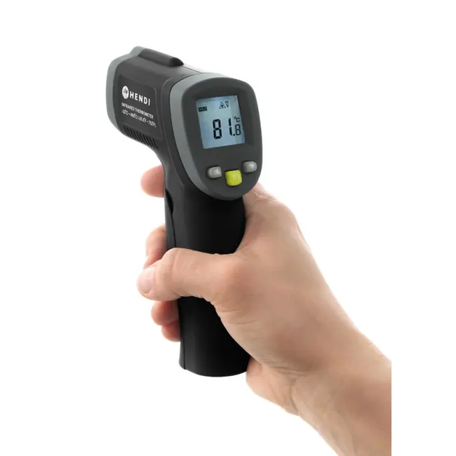 HENDI Infrarood thermometer −32 tot 400 °C met laser en 12:1-optiek