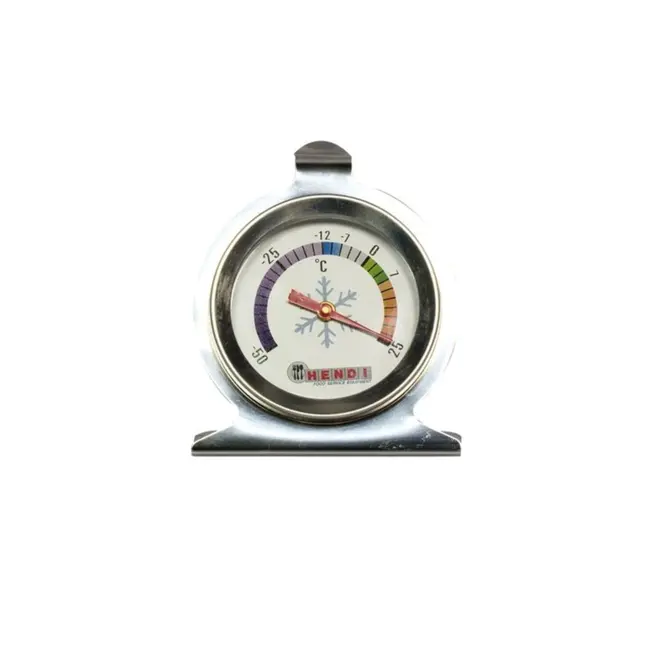 HENDI Koelkastthermometer – roestvast staal – meetbereik -50°C tot +25°C – 60x40x70 mm