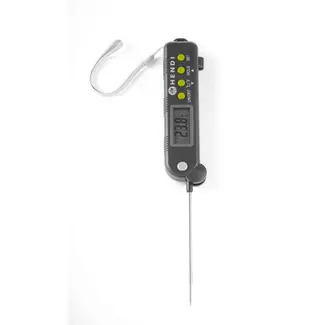 Hendi Thermometer met inklapbare sonde - Meetbereik -50°C tot 300°C - Automatische uitschakeling - 160x40x25mm