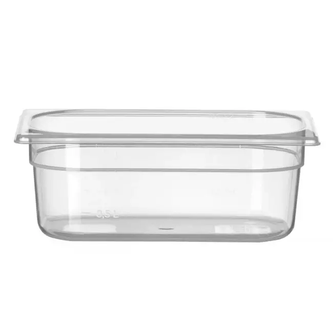 HENDI GN-container 1/4 – Polypropyleen – 2,8L – Temperatuurbestendig – Transparant