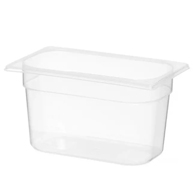 HENDI GN-container 1/4 – Polypropyleen – 4L – Temperatuurbestendig – Transparant – 265x162x150 mm
