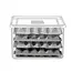 HENDI Eiercontainer – GN 2/3 – 18L – Transparant – Inclusief 8 Trays – Stapelbaar – Vaatwasmachinebestendig