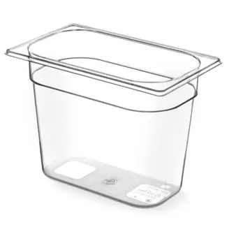 HENDI GN-container 1/4 – Tritan – 2,8L – Transparant – Temperatuurbestendig