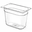 HENDI GN-container 1/4 – Tritan – 4L – Transparant – 265x162x150 mm