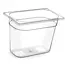 HENDI GN-container 1/4 – Tritan – 5,5L – BPA-vrij – Transparant – 265x162x200 mm