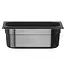 HENDI Zwarte GN 1/4 container – polycarbonaat – 2,8L – temperatuurbestendig – stapelbaar – 265x162x100 mm