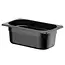HENDI Zwarte GN 1/4 container – polycarbonaat – 2,8L – temperatuurbestendig – stapelbaar – 265x162x100 mm