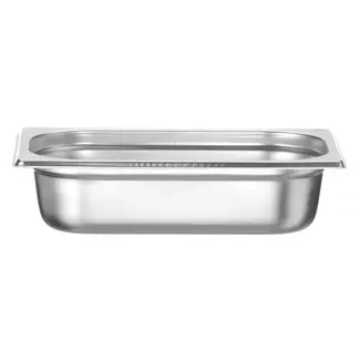 HENDI GN-container 1/4 – lichtgewicht – roestvrij staal – 1,8L – 265x162x65 mm