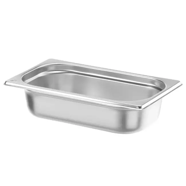 HENDI GN-container 1/4 – lichtgewicht – roestvrij staal – 1,8L – 265x162x65 mm