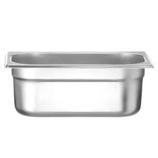 HENDI GN 1/4 voedselcontainer 2,8 liter RVS 265 x 162 x 100 mm