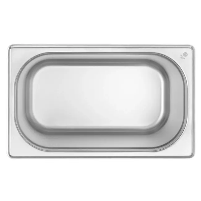 HENDI GN-container 1/4 – lichtgewicht roestvrij staal – 2,8L – 265x162x100 mm – stapelbaar