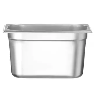 HENDI GN-container 1/4 – Budget Line – 4L – 265x162x150 mm – lichtgewicht roestvrij staal