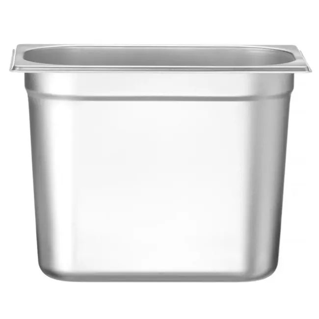 HENDI GN-container 1/4 – Budget Line – 5,5L – 265x162x200 mm – lichtgewicht roestvrij staal