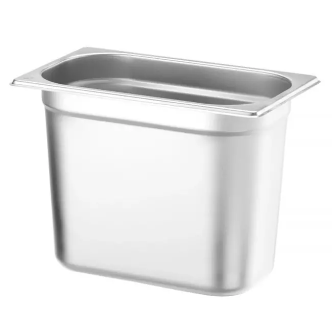 HENDI GN-container 1/4 – Budget Line – 5,5L – 265x162x200 mm – lichtgewicht roestvrij staal