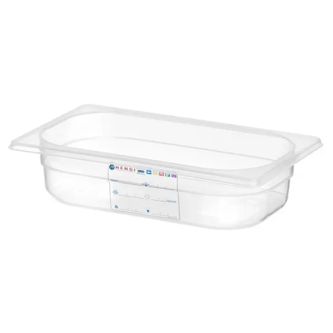 HENDI Gastronorm container – luchtdicht – 1,8L – transparant – 265x162x65 mm