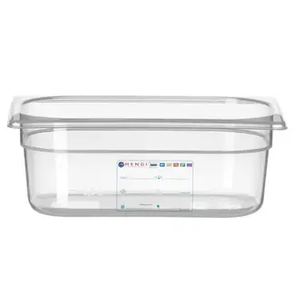HENDI Gastronorm bak – luchtdicht – transparant – 2,8L – 265x162x100 mm