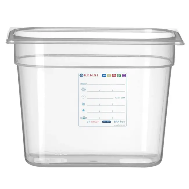 HENDI Gastronorm container – luchtdicht – 5,5L – transparant – 265x162x200 mm