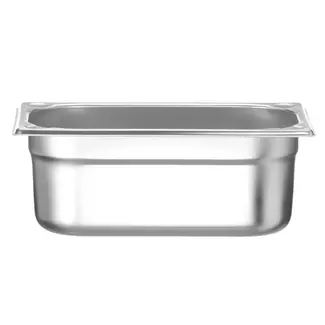 HENDI Gastronorm container – versterkte hoeken – 2,8L – 100mm hoog – roestvrij staal