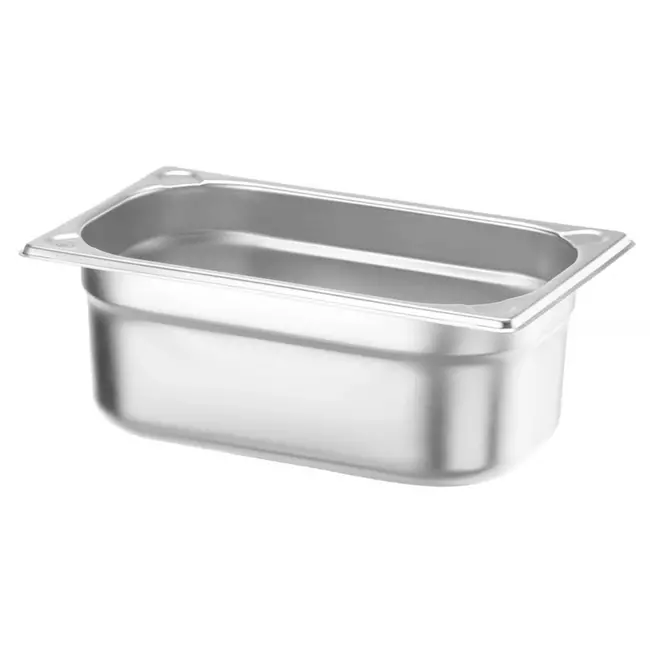 HENDI Gastronorm container – versterkte hoeken – 2,8L – 100mm hoog – roestvrij staal