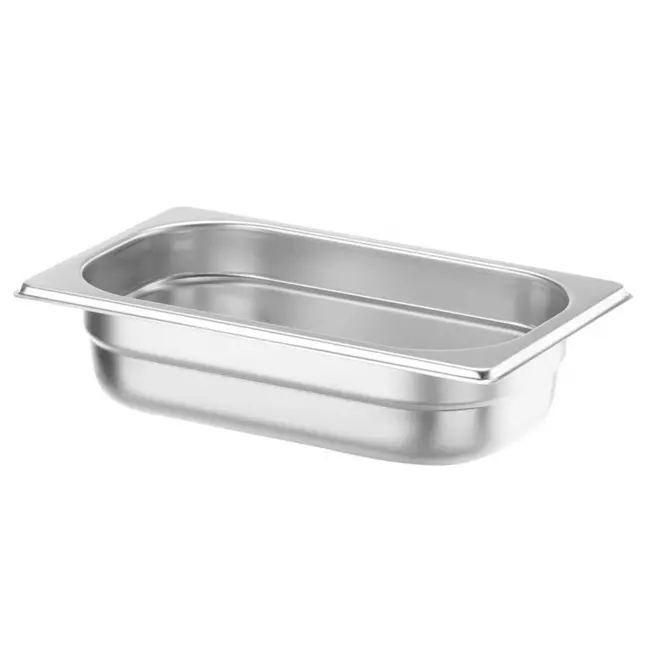HENDI Gastronormbak – roestvast staal 18/10 – 1,8 liter – 65 mm hoog – stapelbaar