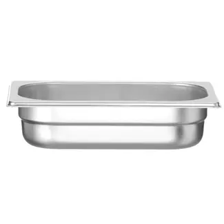 HENDI Gastronormbak – roestvast staal 18/10 – 1,8 liter – 65 mm hoog – stapelbaar
