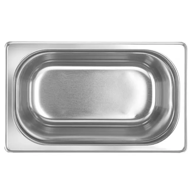 HENDI Gastronormbak – roestvast staal 18/10 – 1,8 liter – 65 mm hoog – stapelbaar