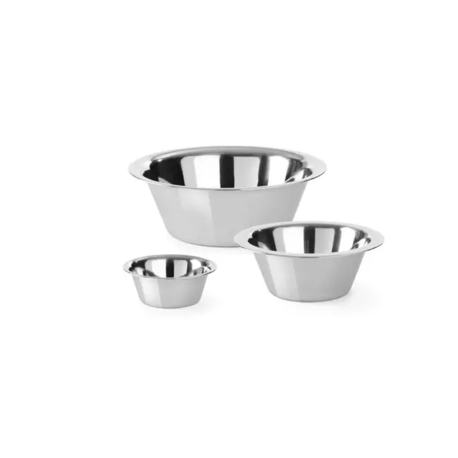 HENDI Keukenkom – Roestvast staal – 0,7L – Vaatwasmachinebestendig – Ø160x(H)63mm