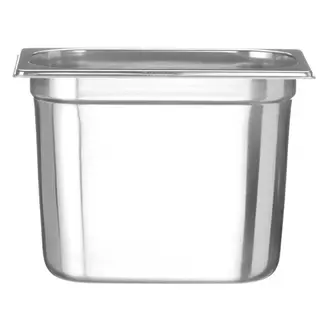 HENDI Gastronormbak – roestvast staal – 5,5L – 200mm hoog – stapelbaar