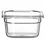 HENDI Gastronorm container – polycarbonaat – 1,6L – temperatuurbestendig – transparant