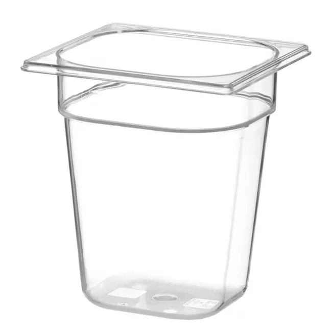 HENDI Gastronorm container – polycarbonaat – 1 liter – transparant – 176x162x65 mm
