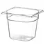 Hendi Gastronorm container - polycarbonaat - 2,4L - transparant - 176x162x150mm