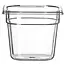 Hendi Gastronorm container - polycarbonaat - 2,4L - transparant - 176x162x150mm