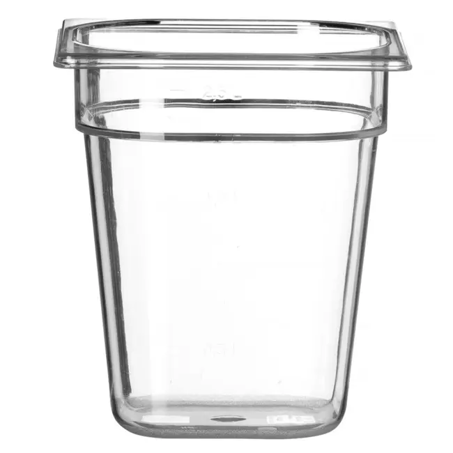 HENDI Gastronorm container – polycarbonaat – 3,4L – temperatuurbestendig – transparant