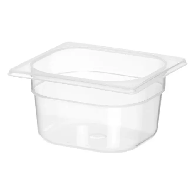 HENDI GN 1/6 container – polypropyleen – 1,6L – transparant – 176x162x100 mm
