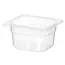 HENDI GN 1/6 container – polypropyleen – 1,6L – transparant – 176x162x100 mm