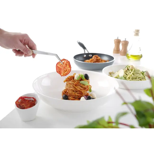 HENDI Gekromde keukentang – roestvrij staal – vaatwasserbestendig – 160 mm